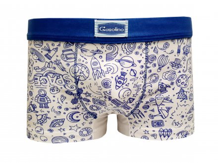 Gasolino boxerky chlapecké Vesmír 3402 bílé